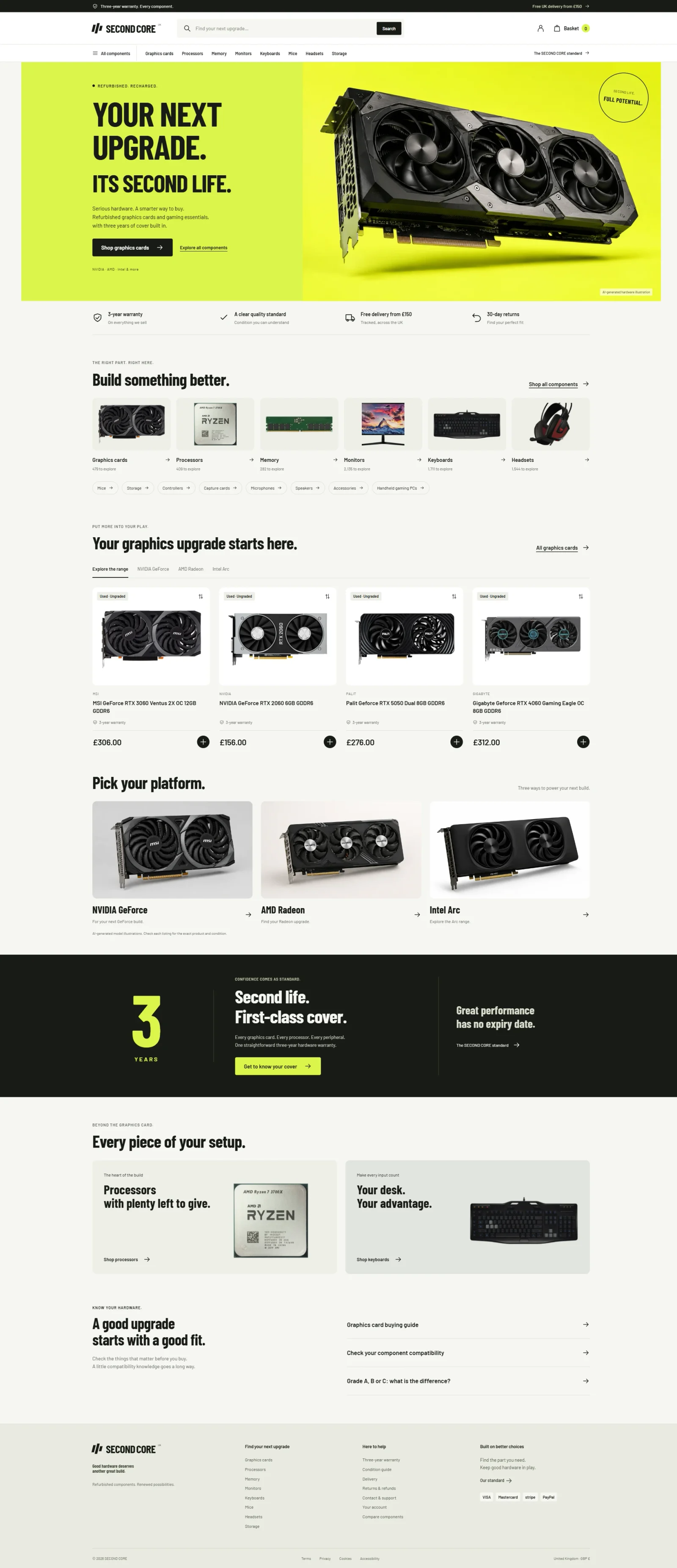 Late-stage after concept: Homepage