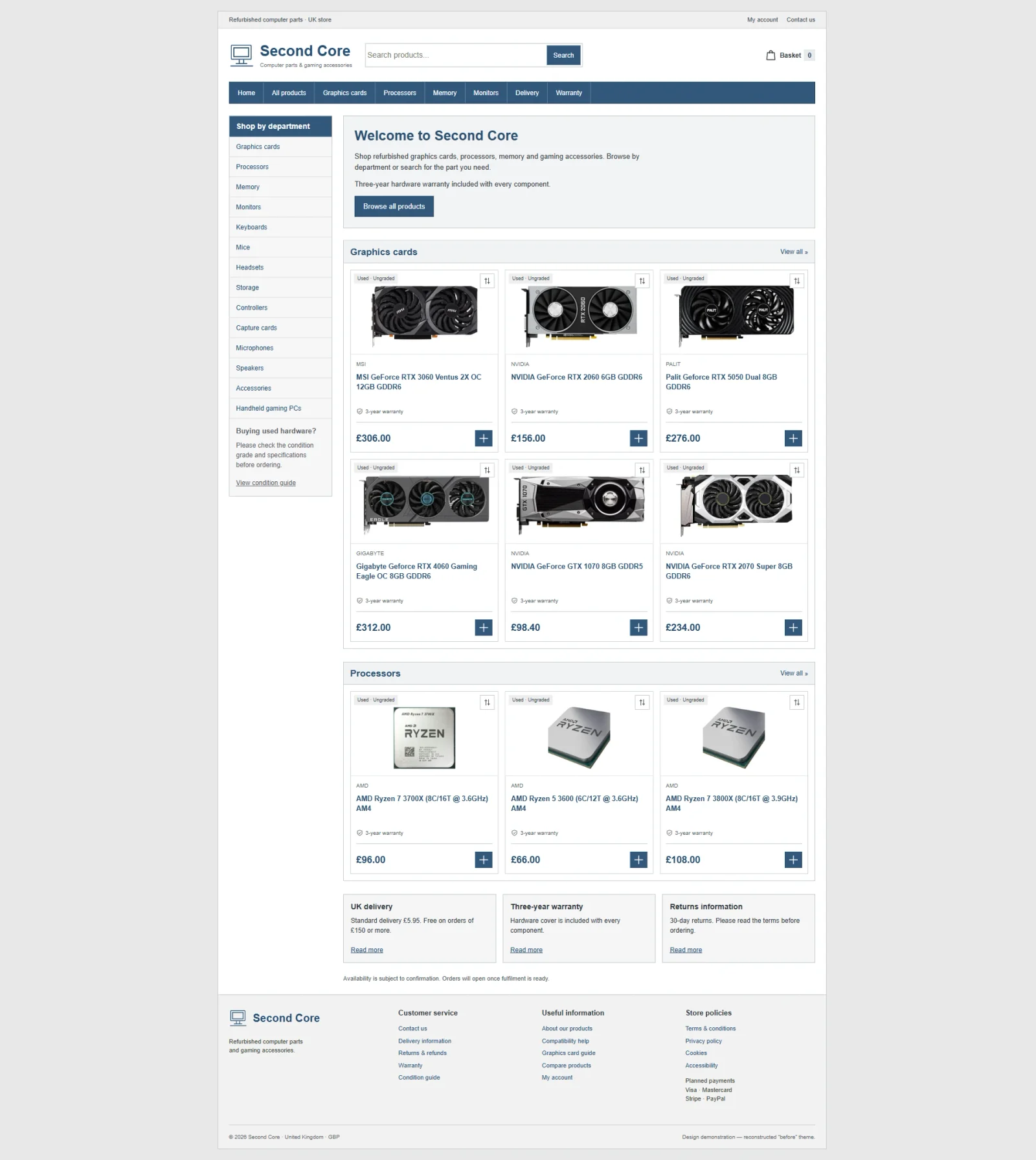 Reconstructed before layout: Homepage