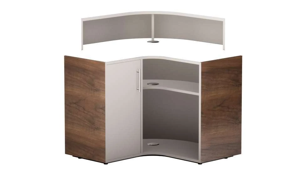 The same separated furniture regions with warm wood applied to the body panels