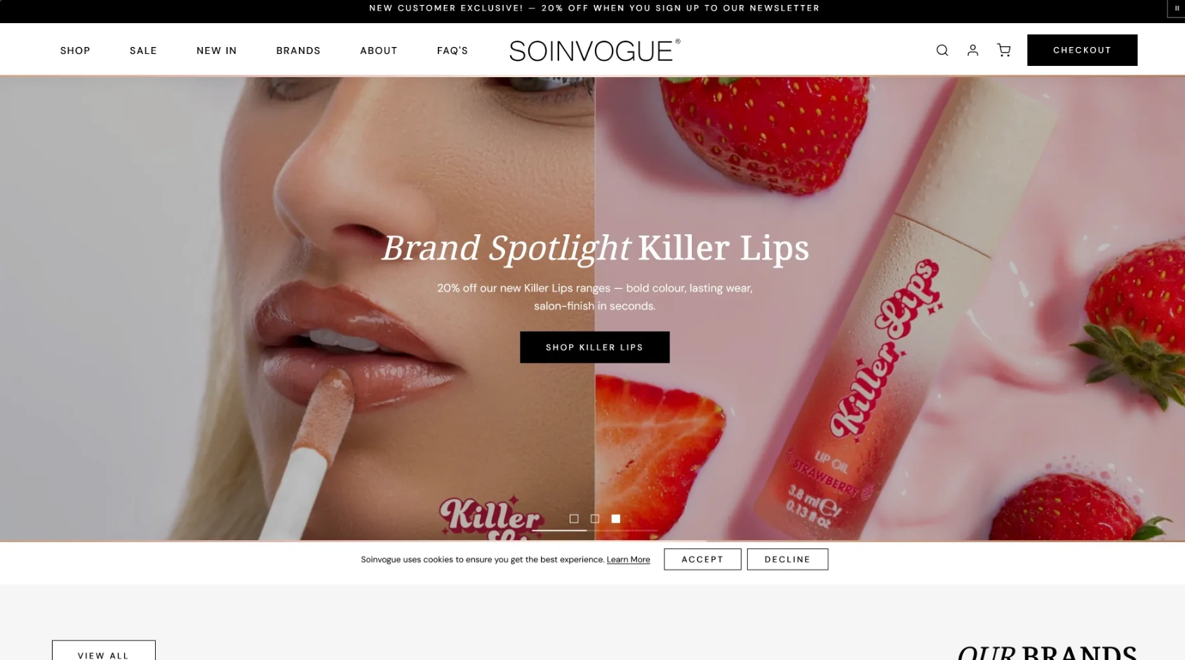 A UK ecommerce storefront delivered through Praxis Digital