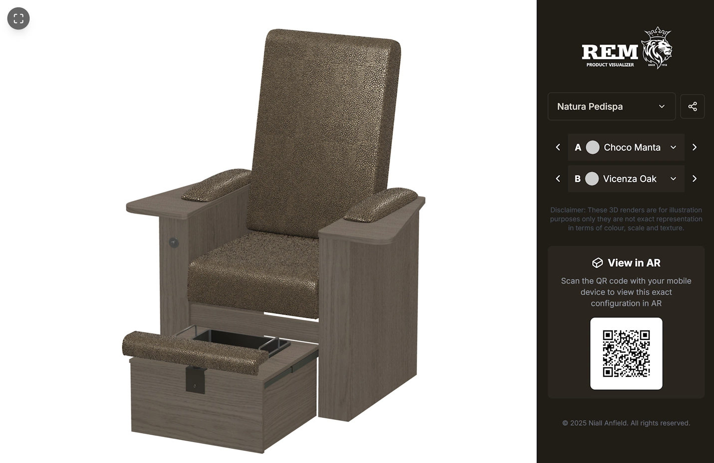 A production 3D product configurator delivered through Praxis Digital