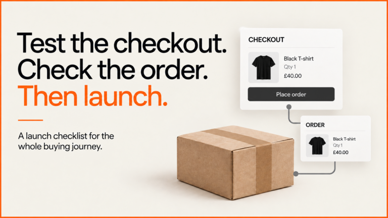 Article cover: Ecommerce launch checklist: test checkout, orders and operations