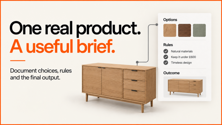 Article cover: 3D product configurator brief: template and worked example