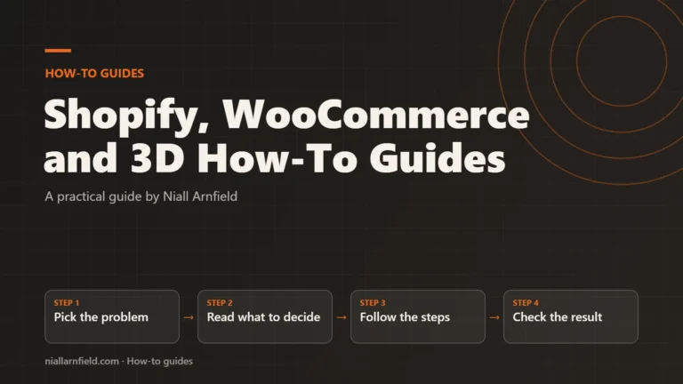 Article cover: Shopify, WooCommerce and 3D How-To Guides