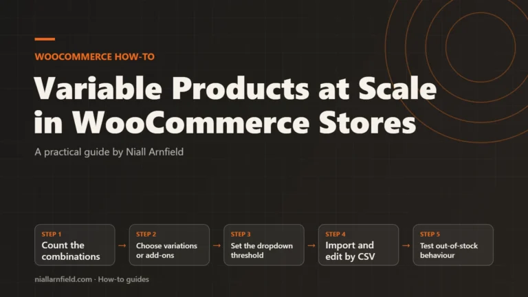 Article cover: Variable Products at Scale in WooCommerce Stores